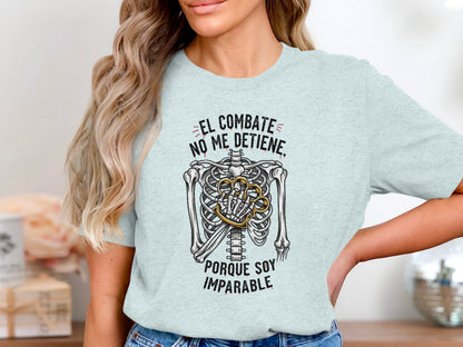 El Combate Porque Soy Imparable Slogan T-shirt Product