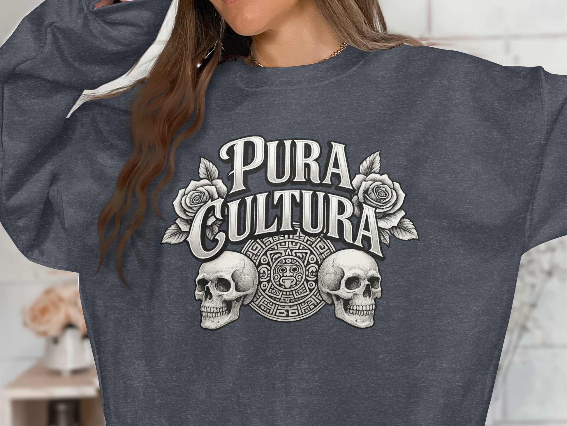 Pura Cultura Skull Rose Sweatshirt product