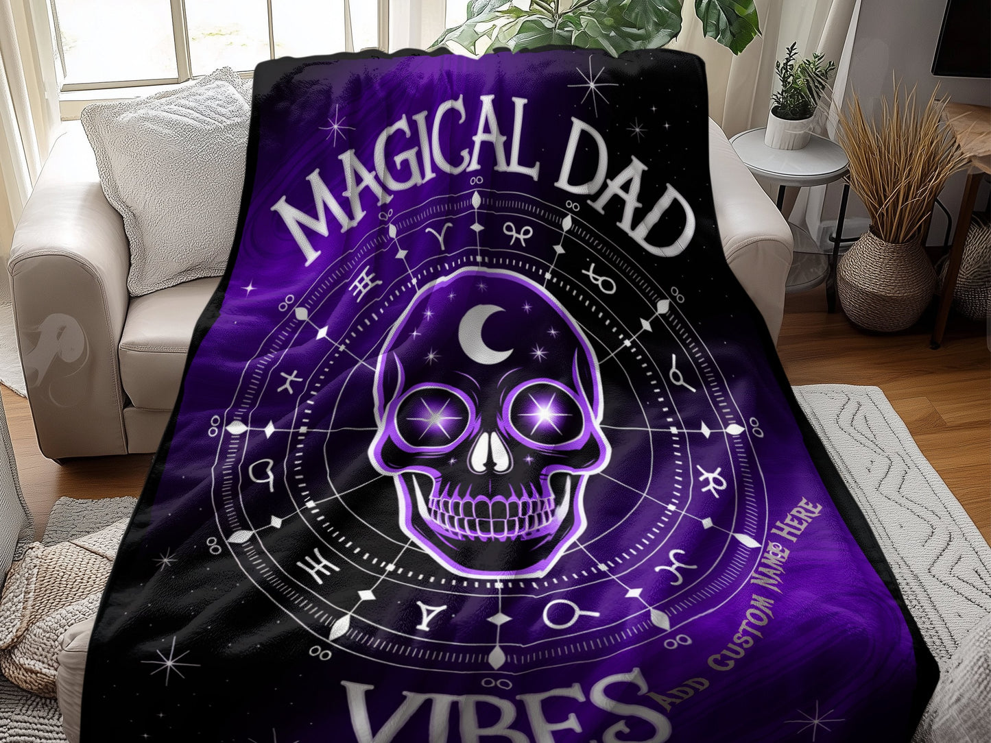 Magical Dad Vibes Astrological Skull Product Type