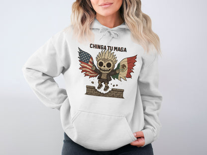 Chinga Tu Maga Skull Illustration Hoodie product