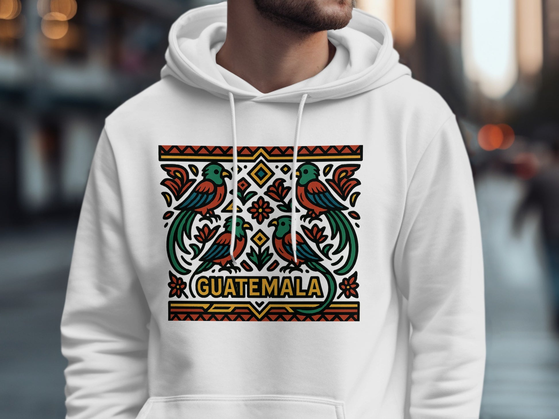 Guatemala Quetzal Birds Colorful Design Hoodie product