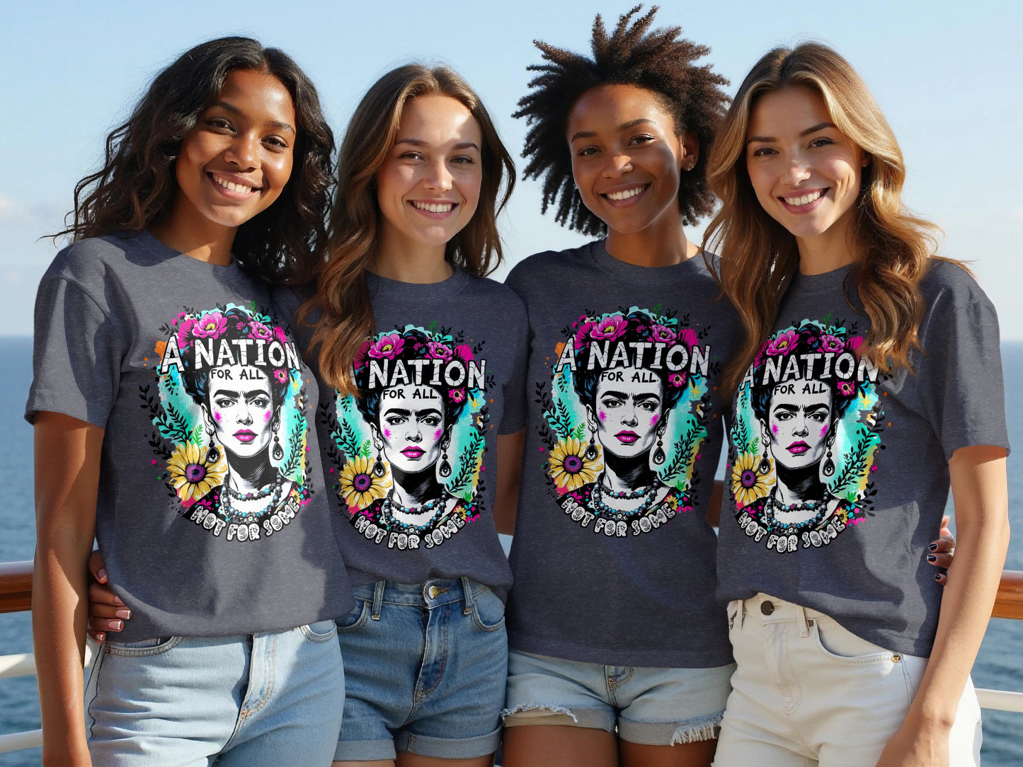 A Nation for All Graphic Tee Shirt Women Product