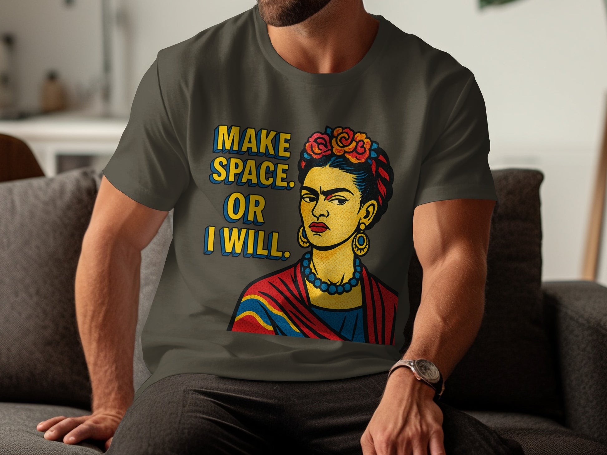 Make Space Or I Will Art Print Graphic Tee shirt product