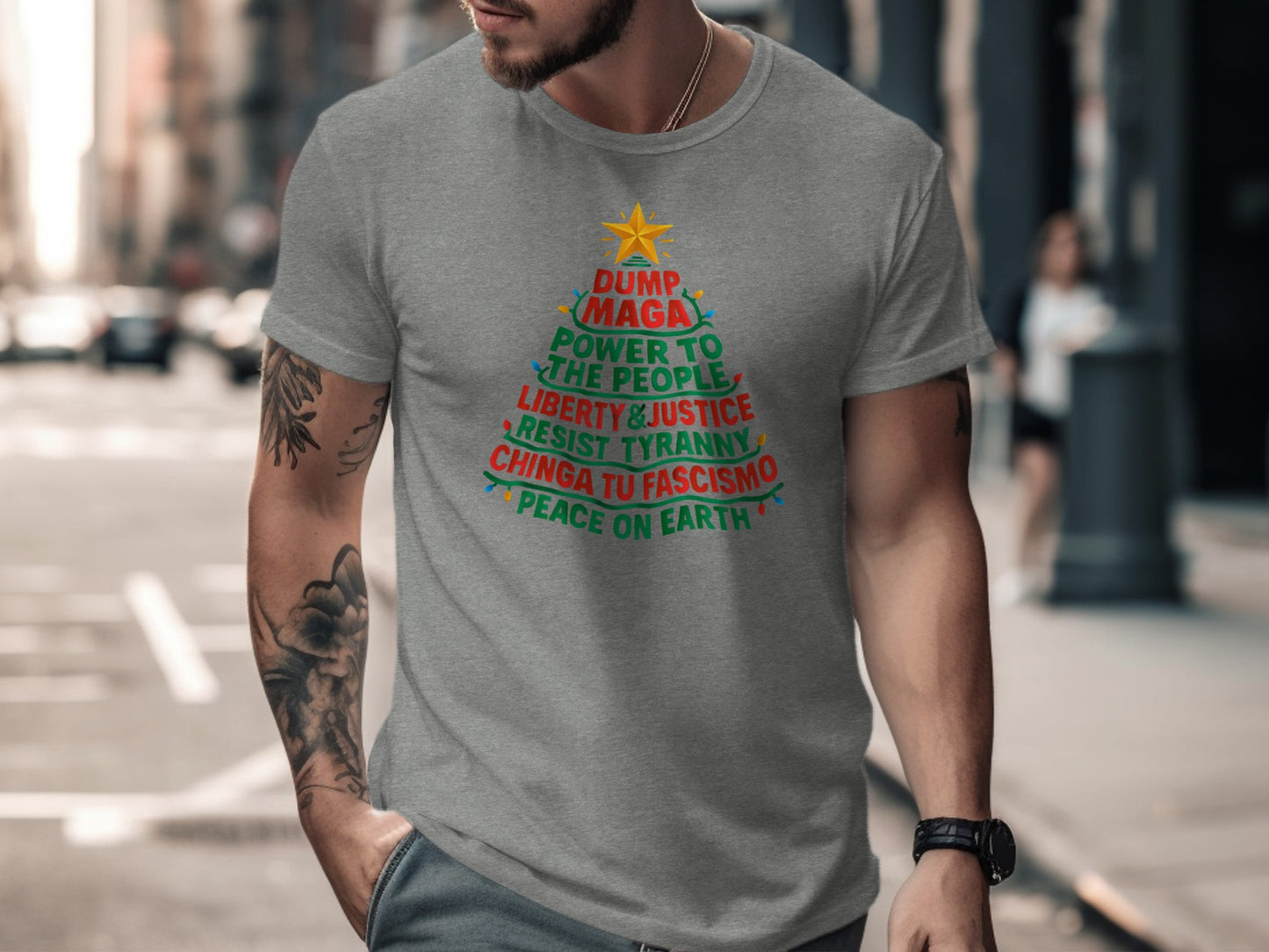 Dump MAGA Resist Tyranny Peace on Earth T-shirt
