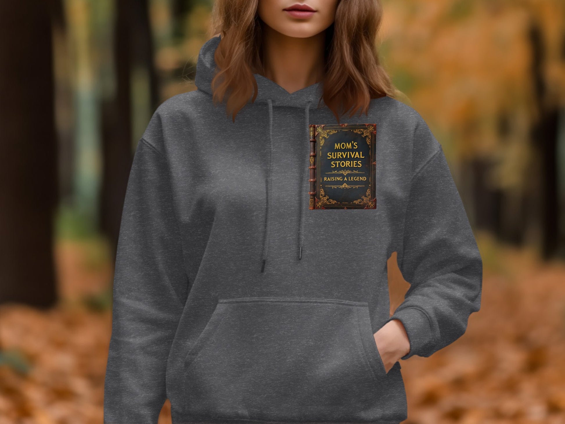 Cozy Hoodie With Mom's Survival Stories Cover product type