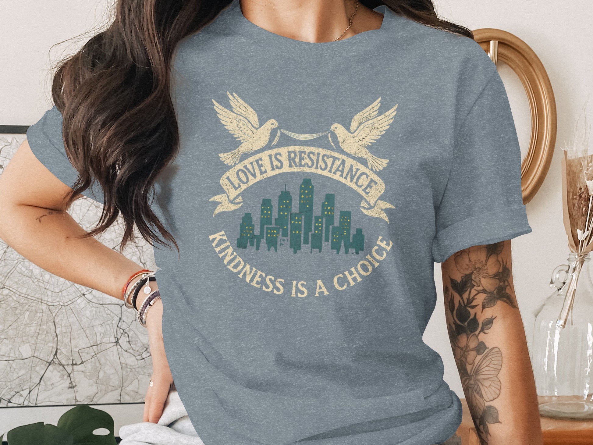Love is Resistance Kindness is a Choice tshirt product