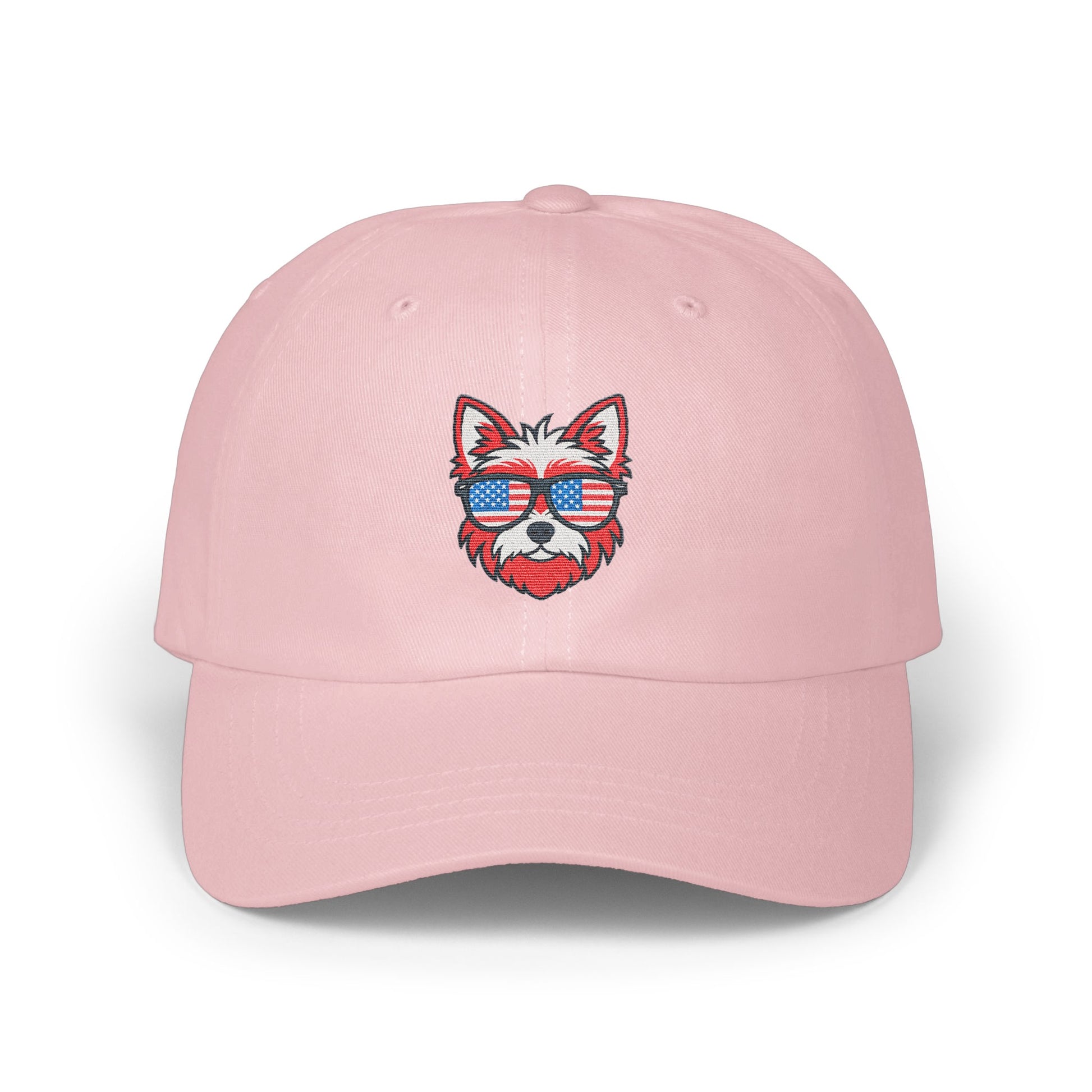 Stylish Pink Baseball Cap with Cool Dog Design hat product