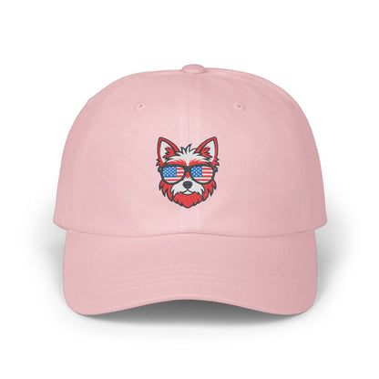 Stylish Pink Baseball Cap with Cool Dog Design hat product