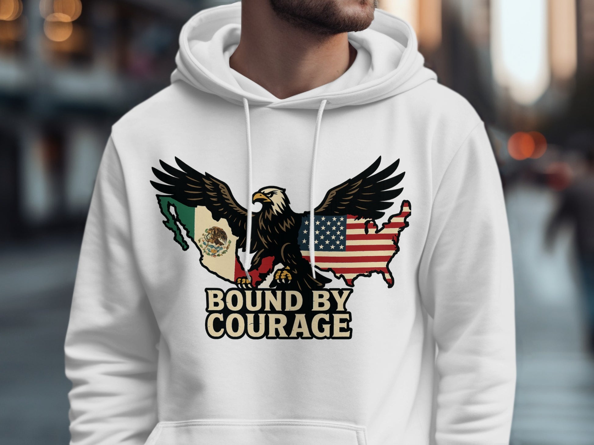 Bound by Courage Eagle and Flags Graphic Hoodie product type