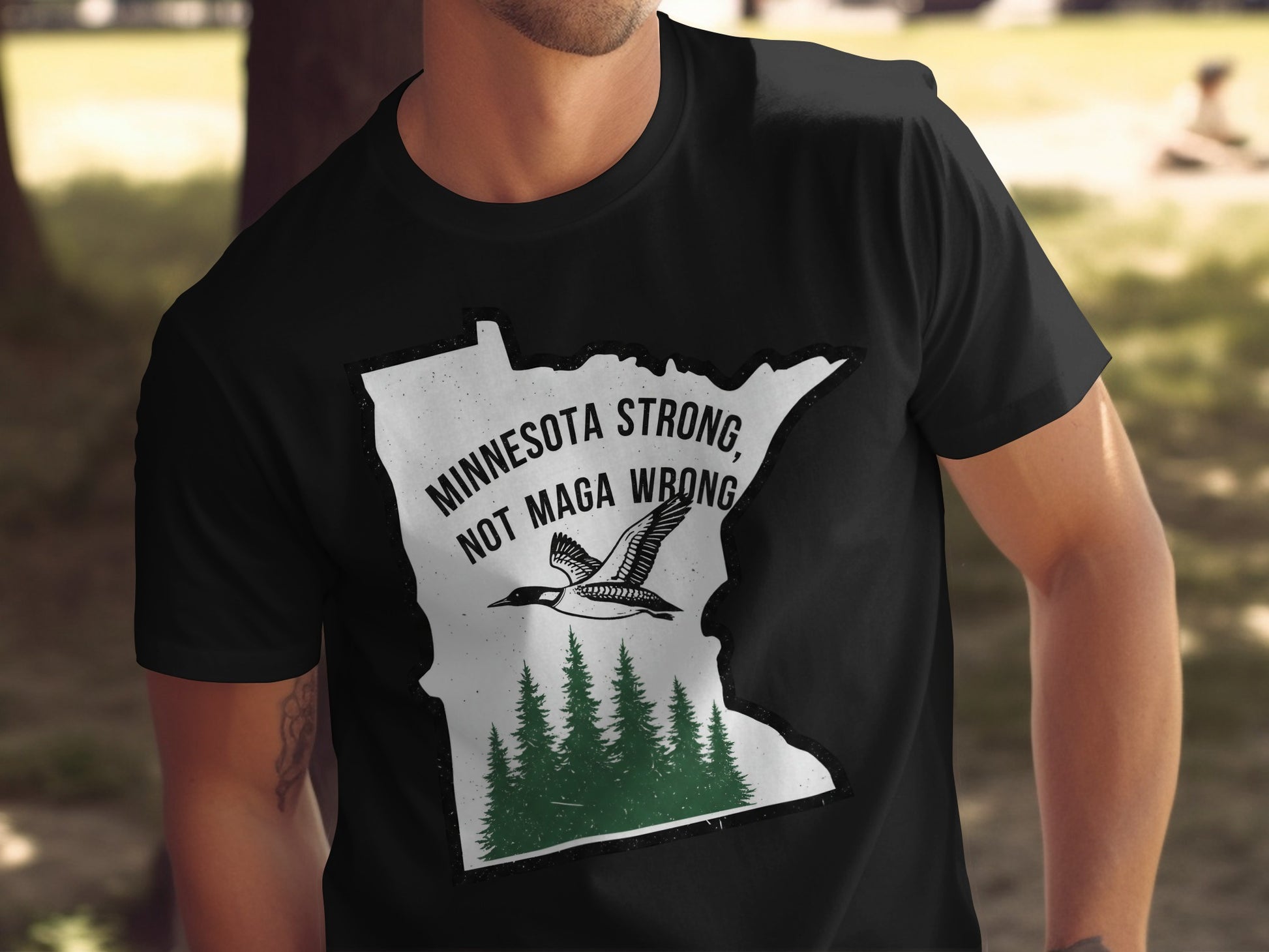 Minnesota Strong Not Maga Wrong Graphic T-Shirt product