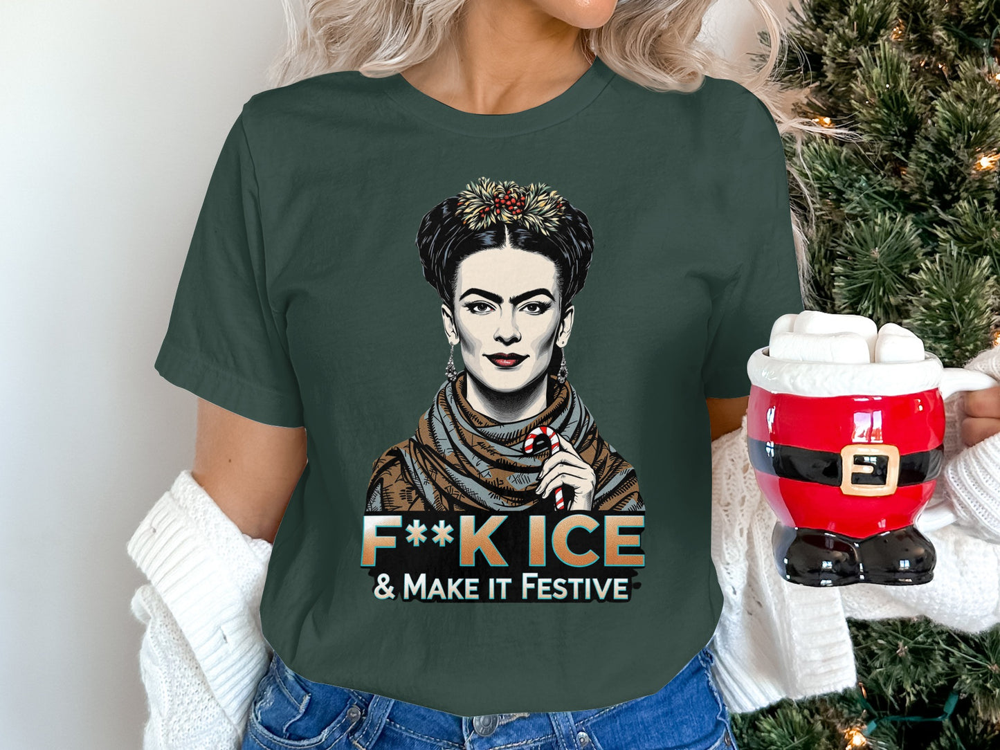 F*K ICE & Make It Festive Graphic T-Shirt