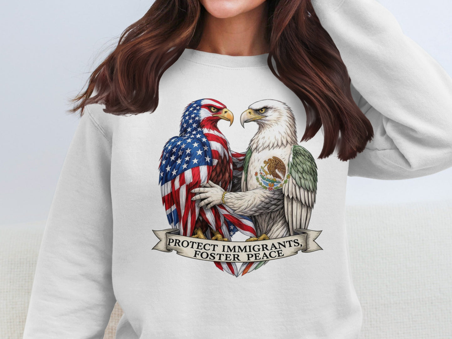 Protect Immigrants Foster Peace Sweatshirt Product