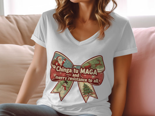 Chinga tu MAGA and Merry Resistance to All shirt