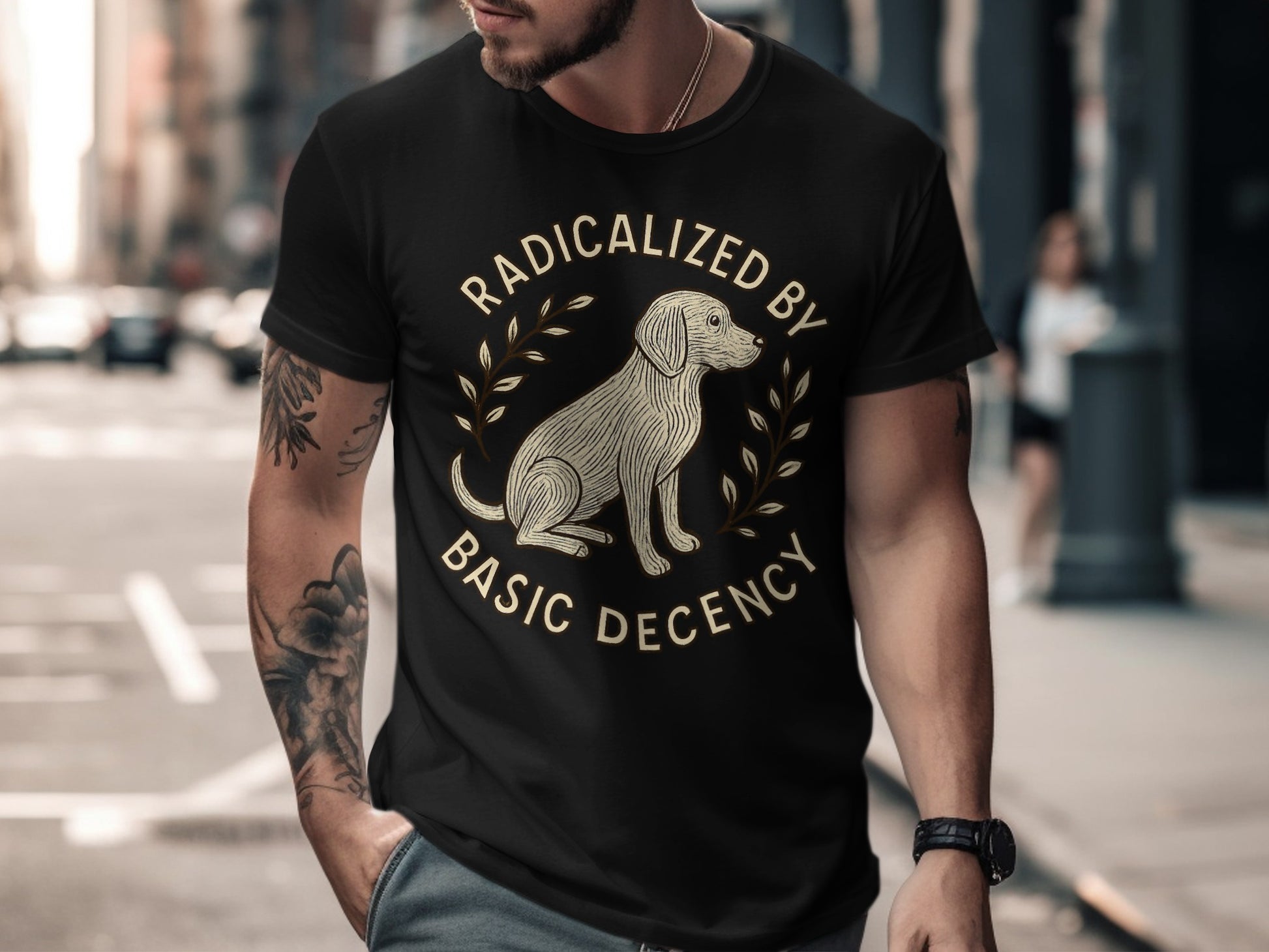 Radicalized By Basic Decency Graphic T-Shirt product type