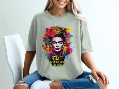 Bold Artistic Face Design Statement T-Shirt product