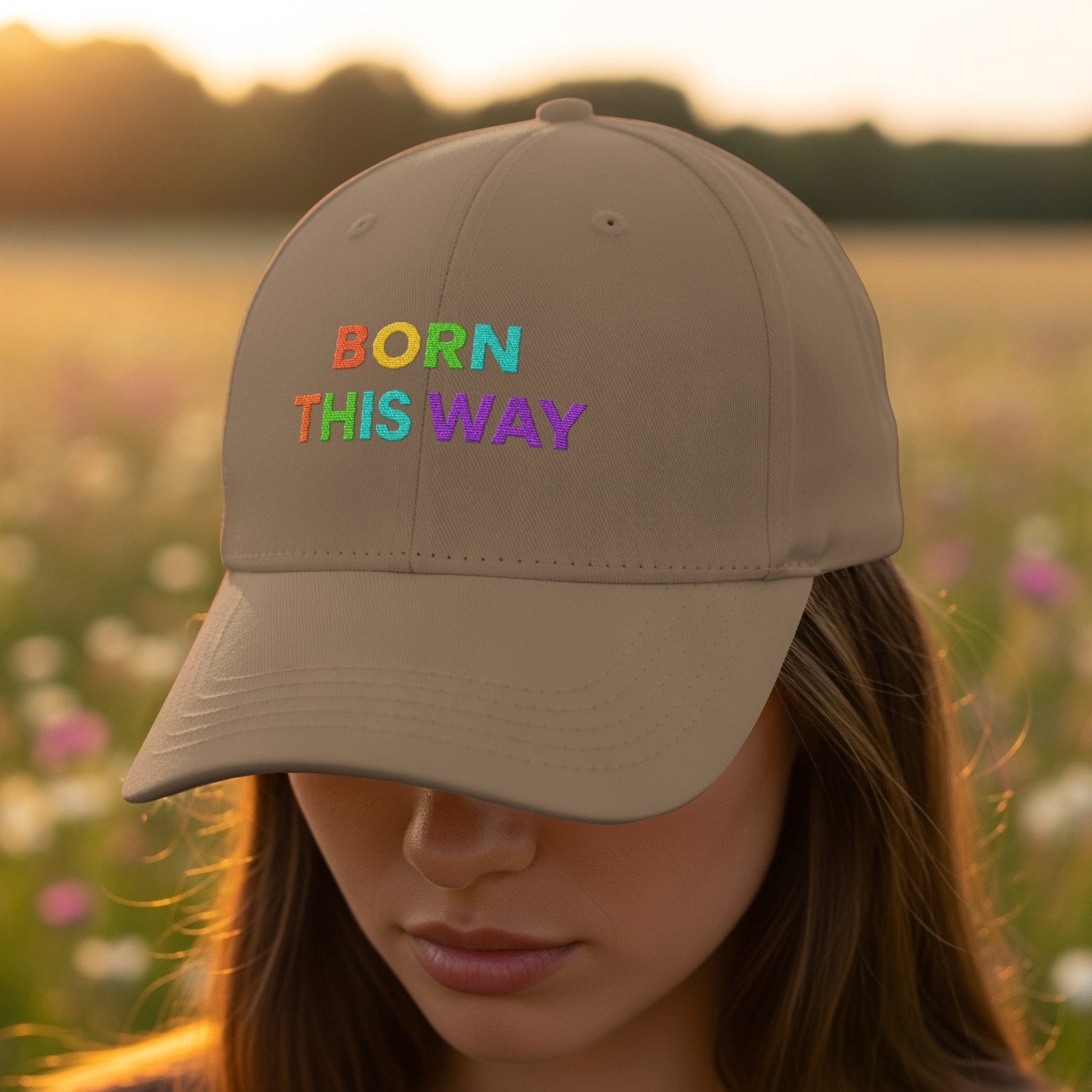 Born This Way Design Embroidered Hat product
