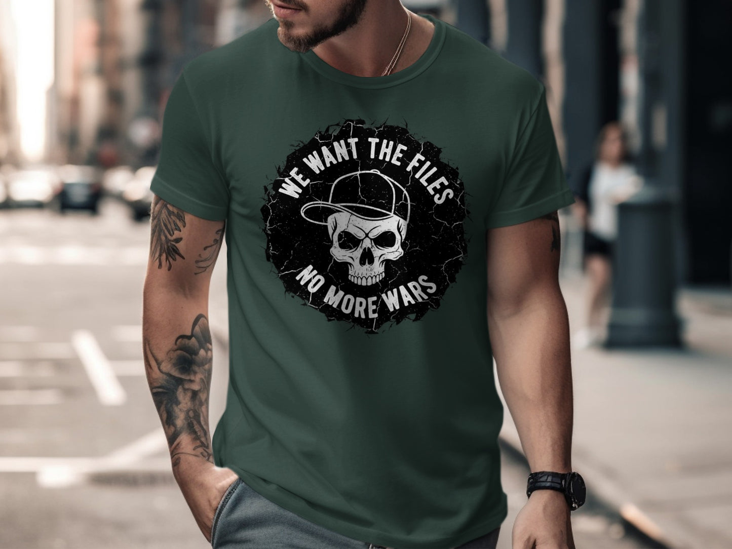 We Want The Files No More Wars Graphic T-shirt