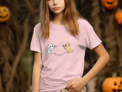Cute Dogs Holding Flowers Graphic Tee product