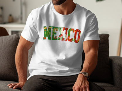 Colorful Mexico Print Design Men's T-Shirt Product