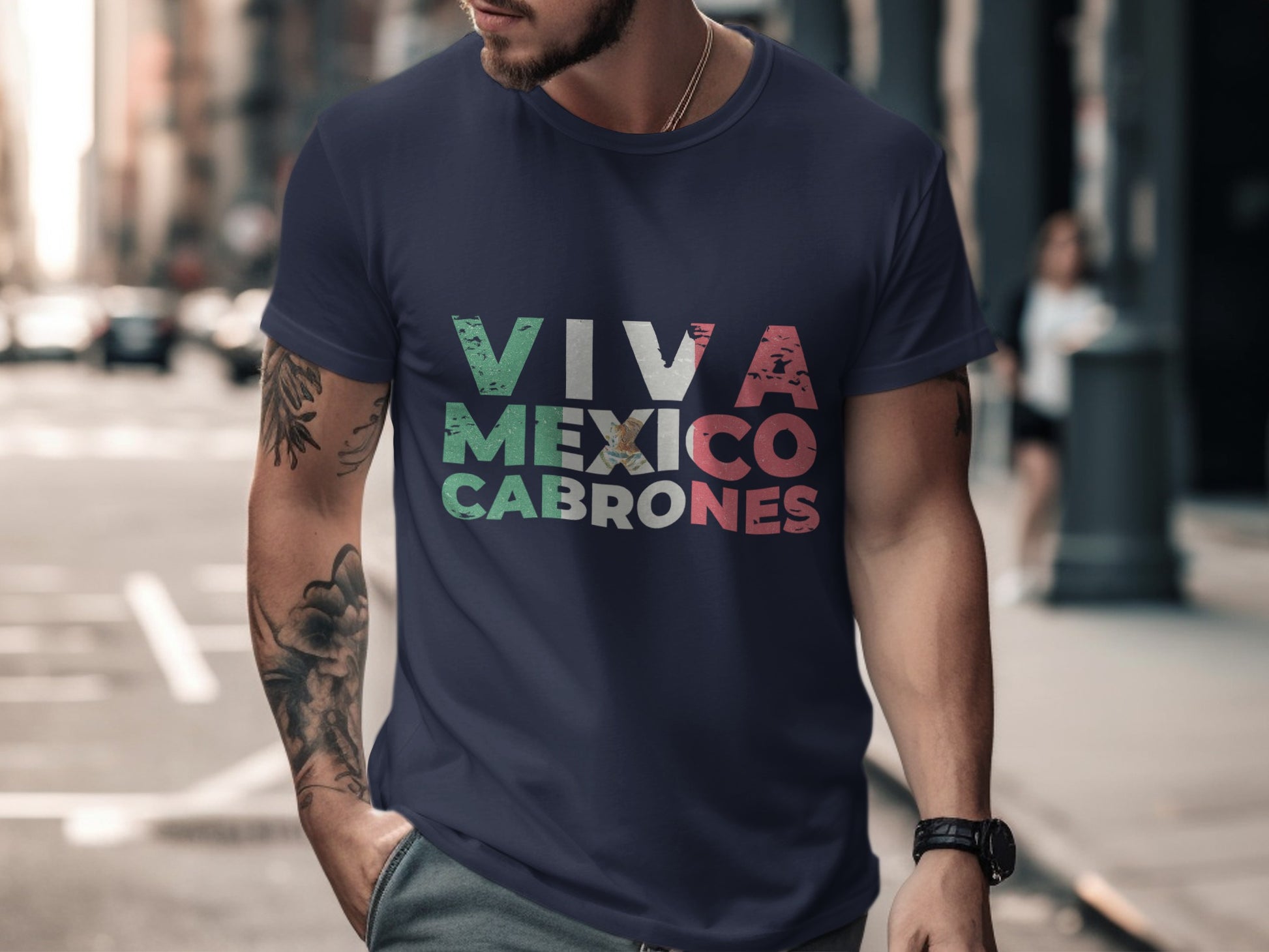 Viva Mexico Cabrones Graphic T-shirt product type