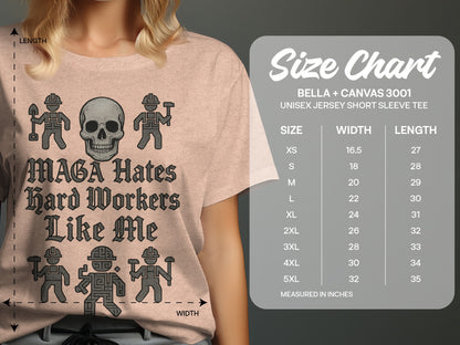 MAGA Hates Hard Workers Like Me Unisex Jersey Tee