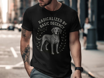 Radicalized by Basic Decency Dog Printed Shirt product type