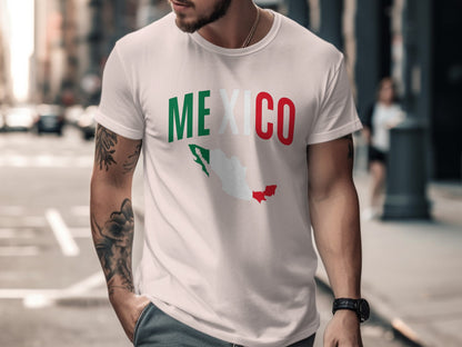 Mexico Map Graphic T-shirt For Casual Look product