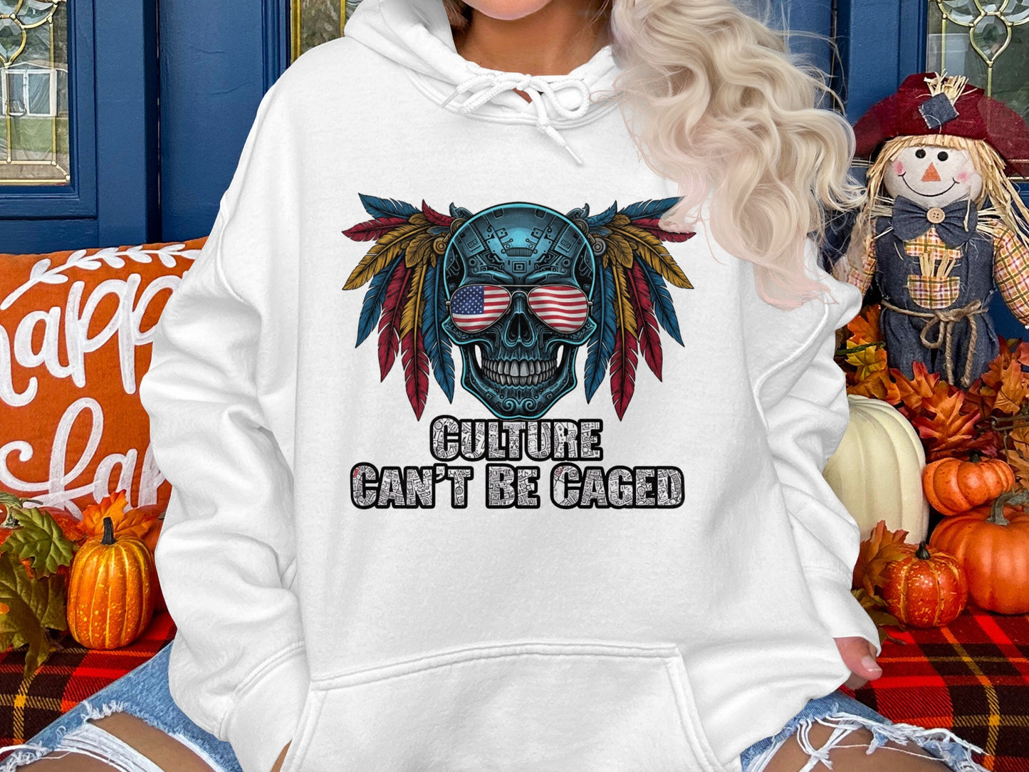 Culture Can't Be Caged Skull Hoodie Product