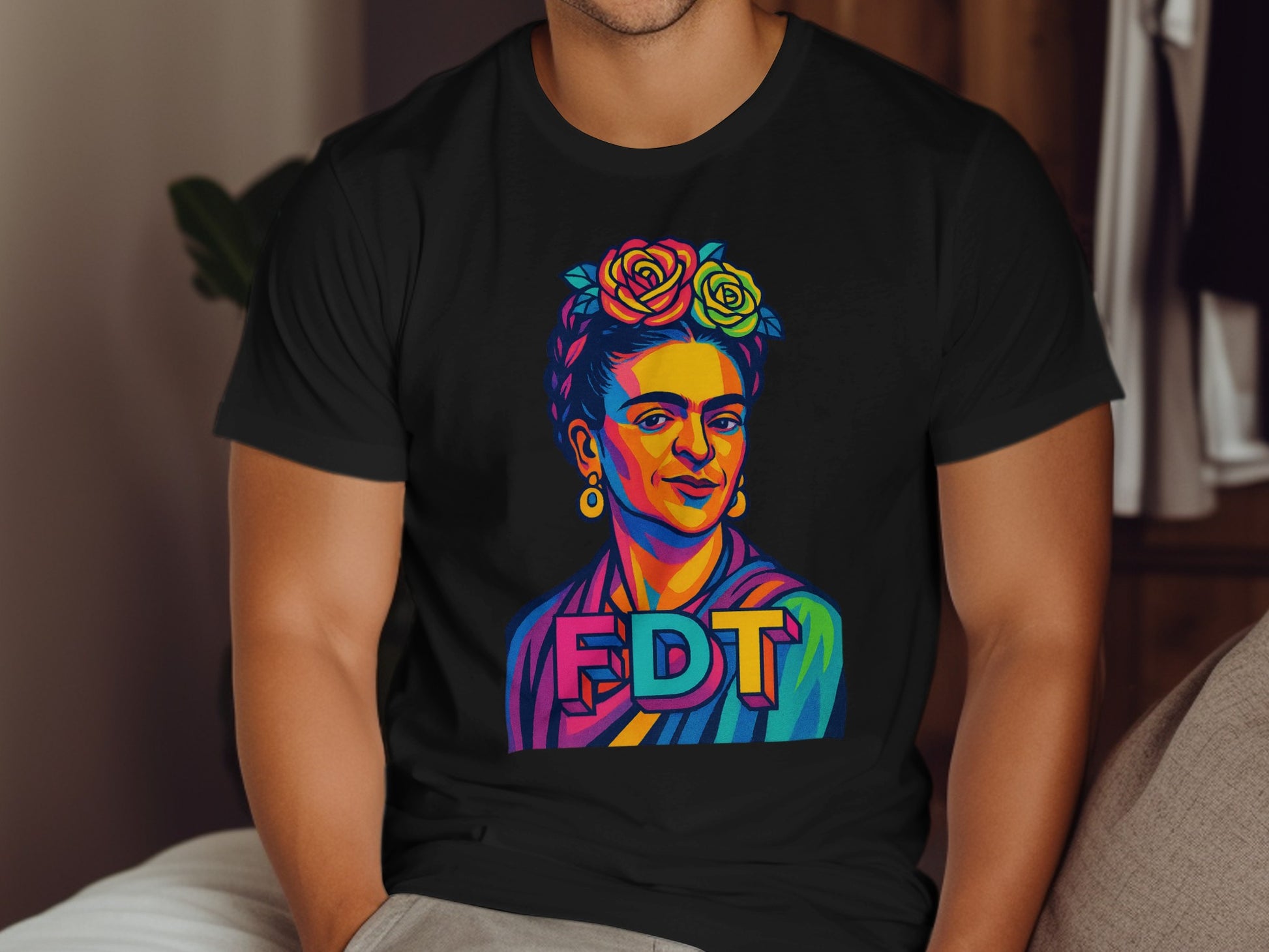 Colorful FDT Design T-shirt for Unique Style product