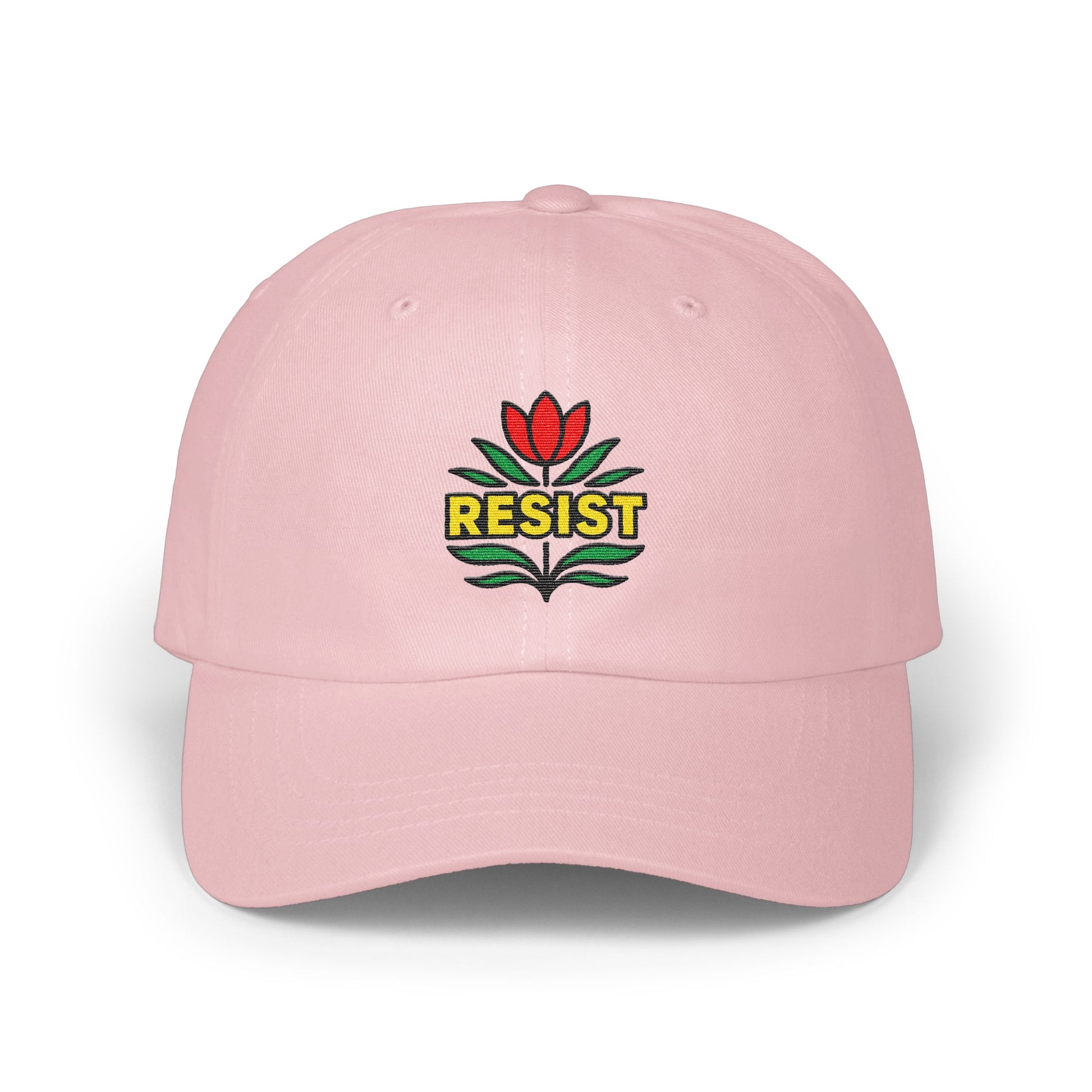 Stylish Pink Resist Embroidered Cap Unique Product