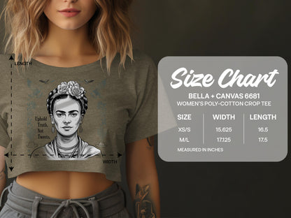 Uplift Truth Not Tweets Women's Crop Tee product type