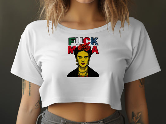 Bold Statement Graphic Tee Artistic Crop Top product