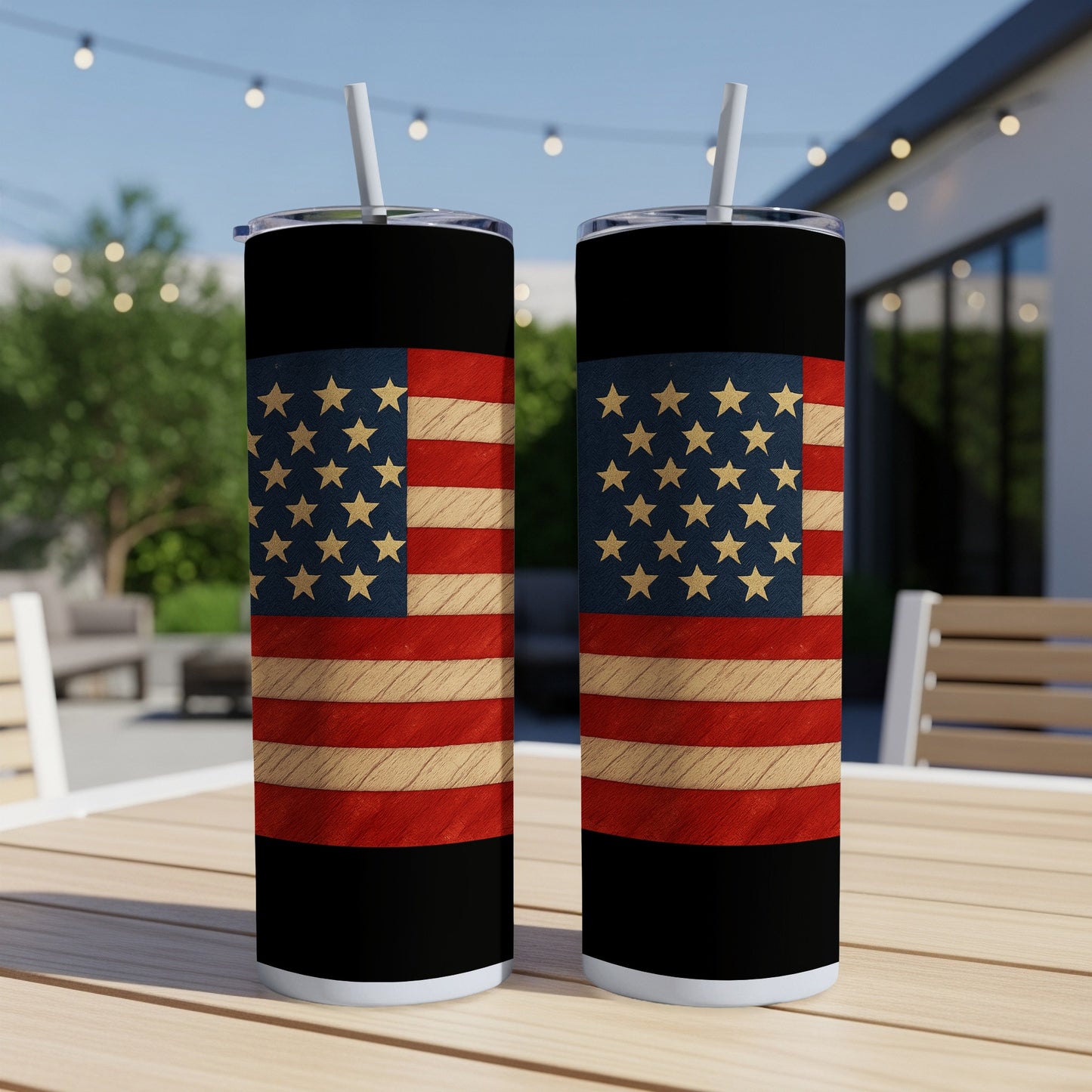 Patriotic Flag Design Tumbler for Everyday Use Tumbler