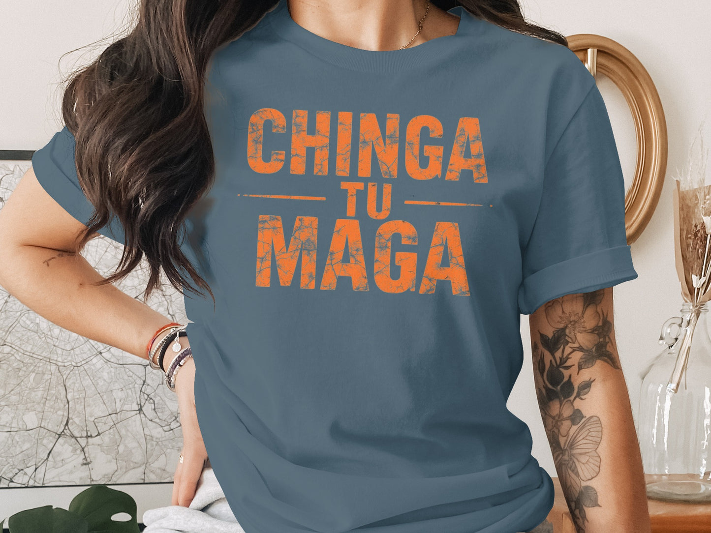 Chinga Tu Maga Statement Graphic Tee