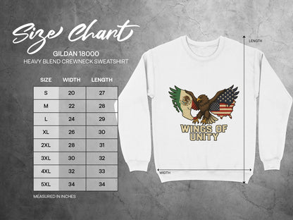 Wings of Unity Heavy Blend Crewneck Sweatshirt product