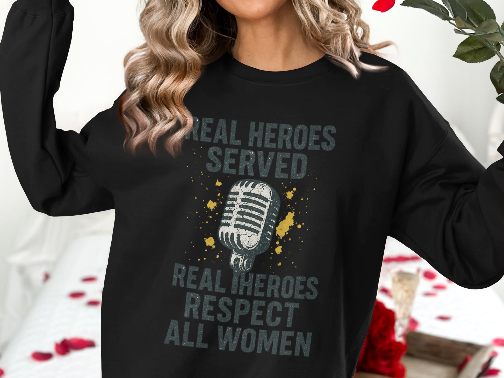 Real Heroes Served Respect All Women Shirt product type