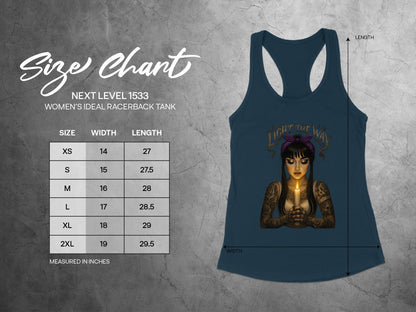 Light The Way Design Women's Ideal Racerback Tank