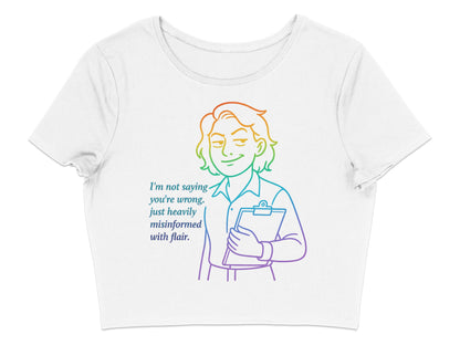 Heavily Misinformed with Flair Graphic Crop Top product type