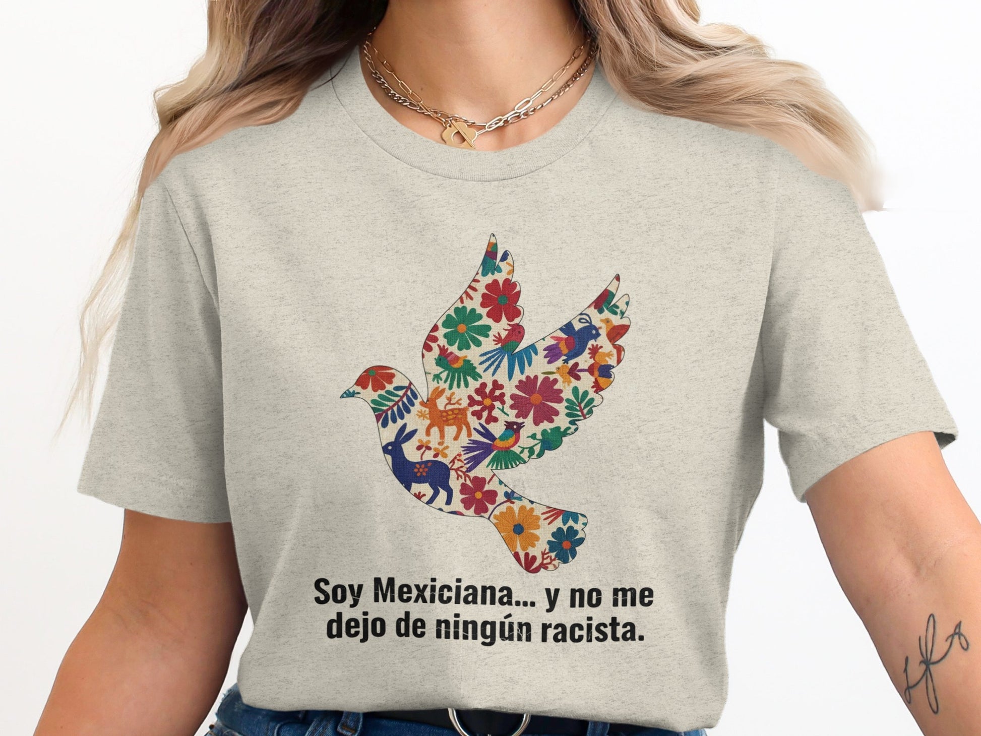 Soy Mexicana Floral Dove Graphic T-shirt product type