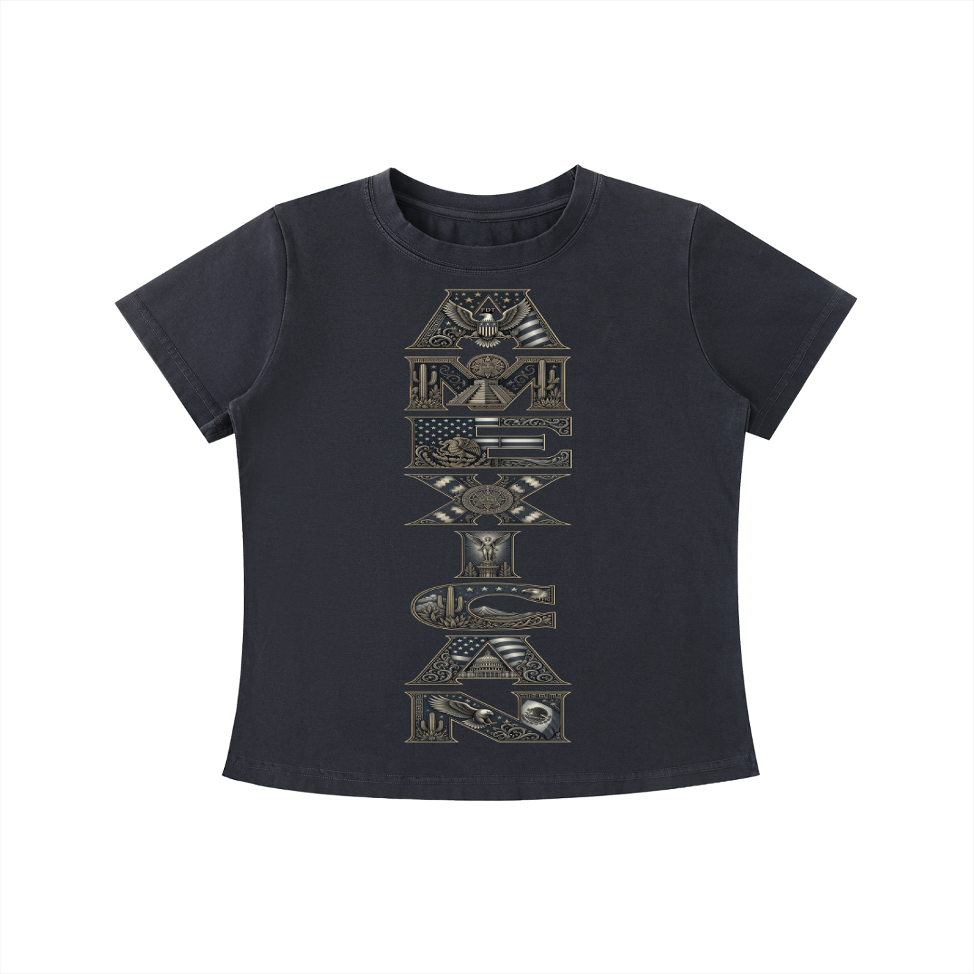 AMEXICAN Vintage Wash Slim Fit T-shirt