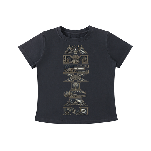 AMEXICAN Vintage Wash Slim Fit T-shirt