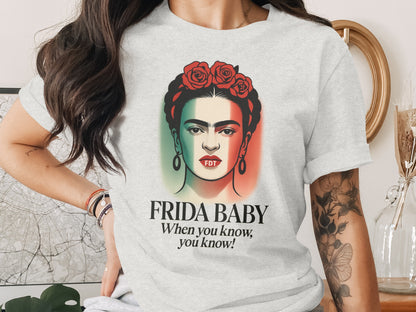 Frida Baby Graphic Tee Unique T-Shirt Design Product Type