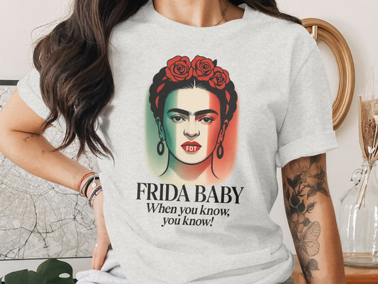 Frida Baby Graphic Tee Unique T-Shirt Design Product Type