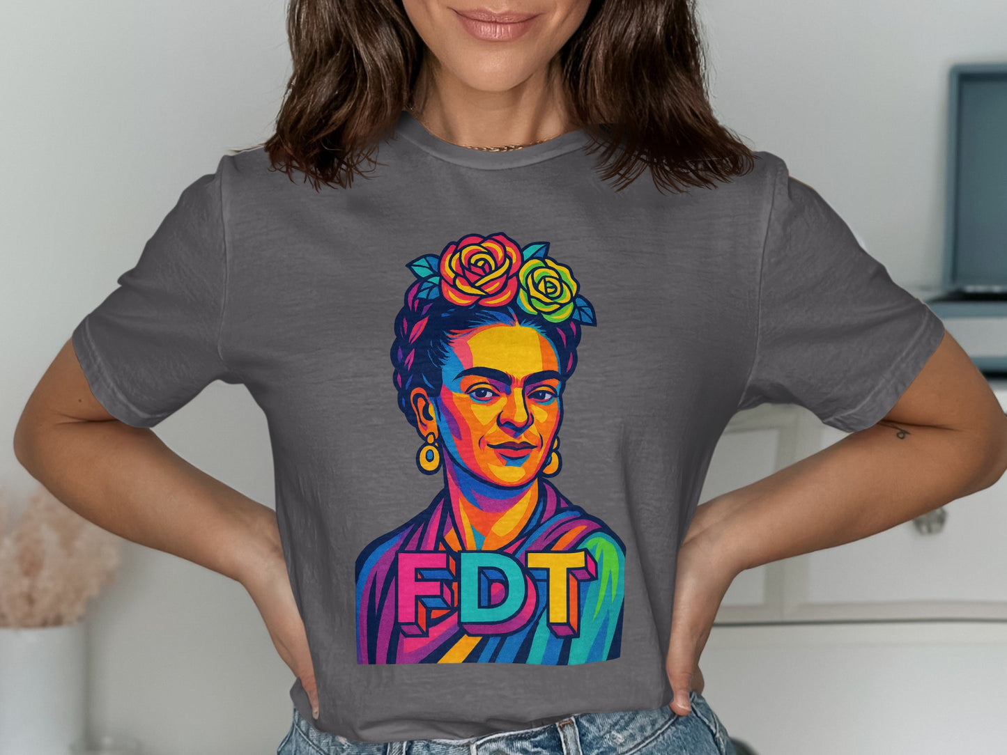 Colorful Portrait Design FDT Graphic Tee product type