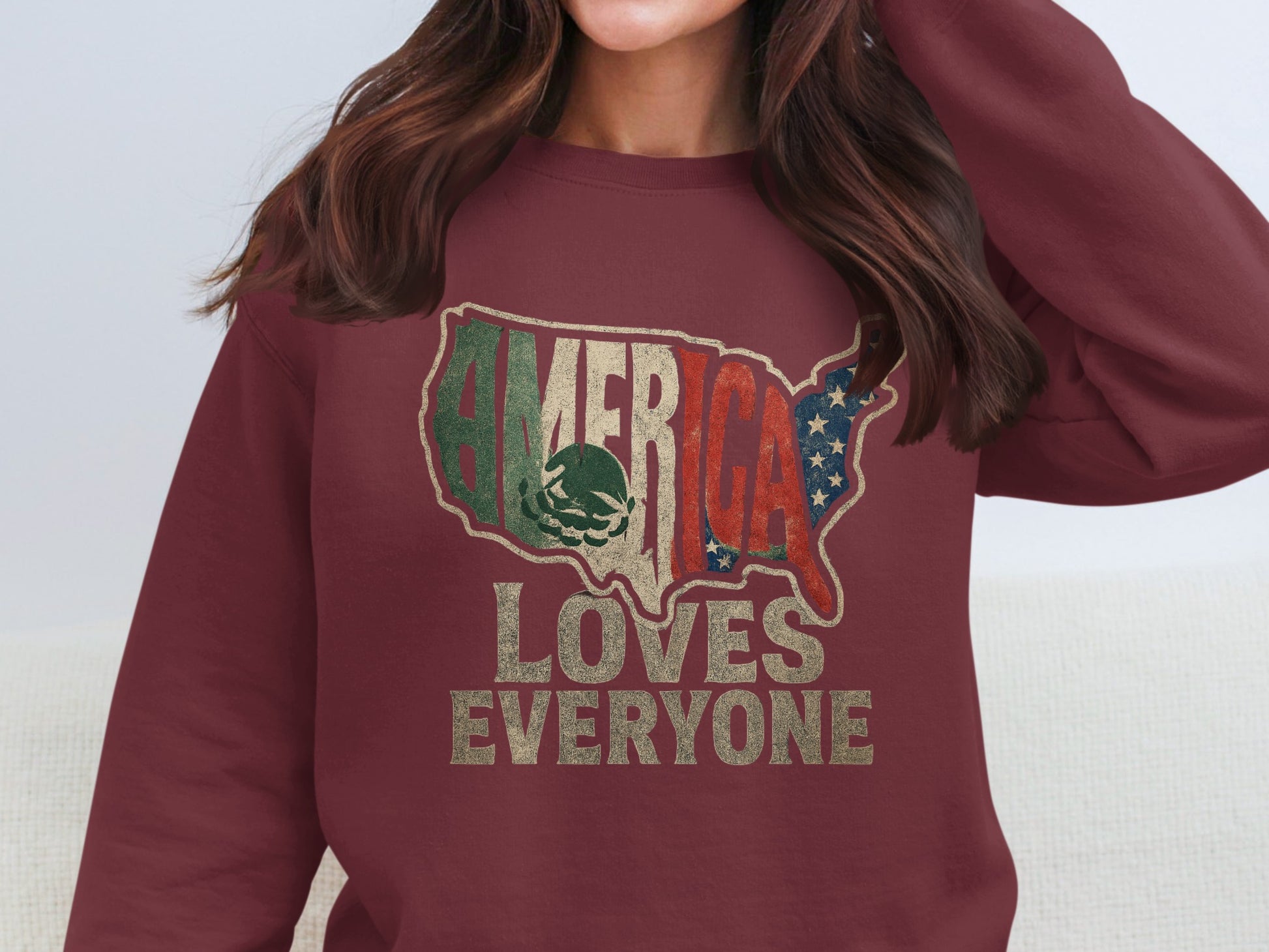 America Loves Everyone Graphic Sweatshirt product