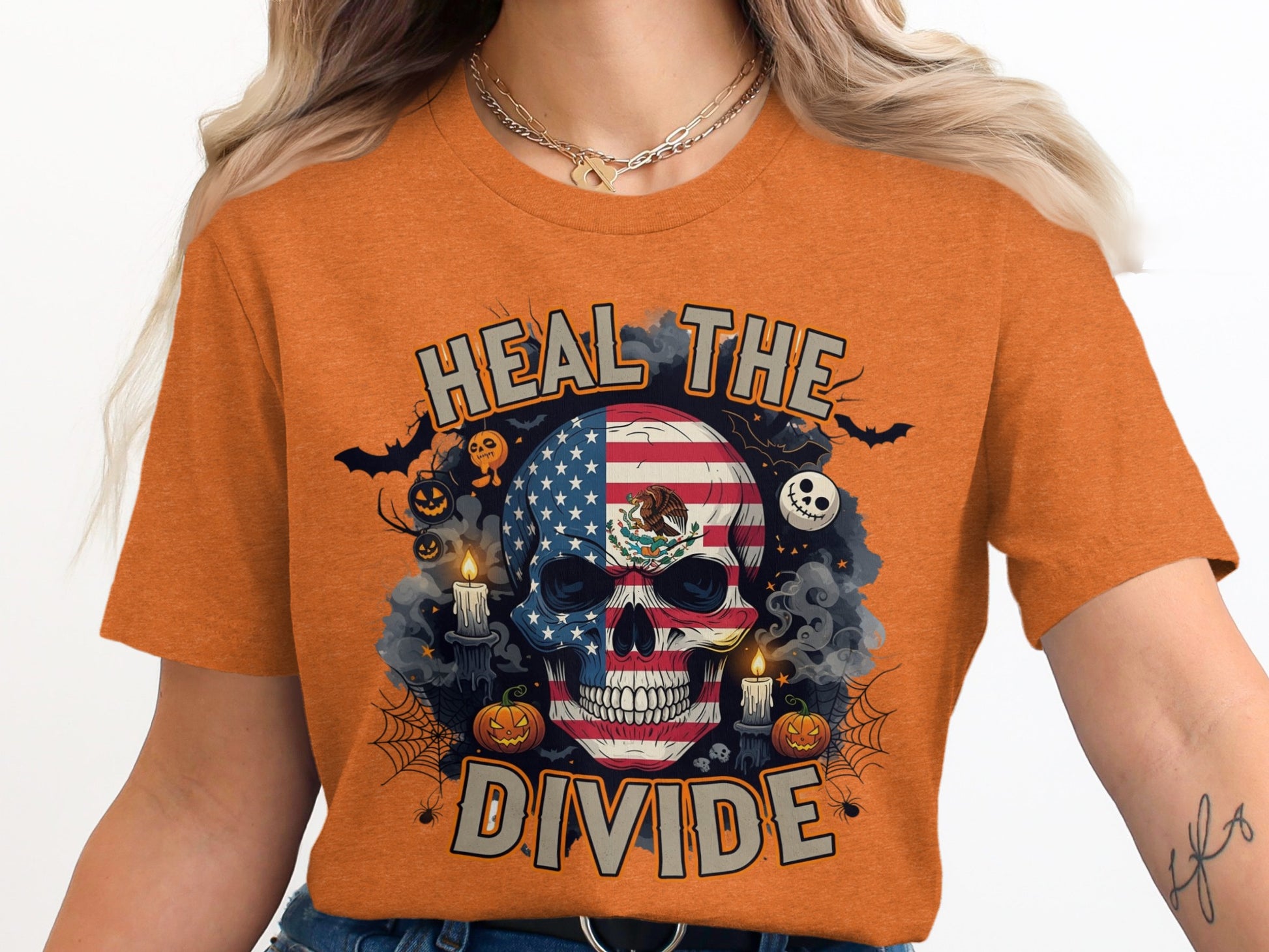 Heal The Divide Skull Graphic T-shirt product