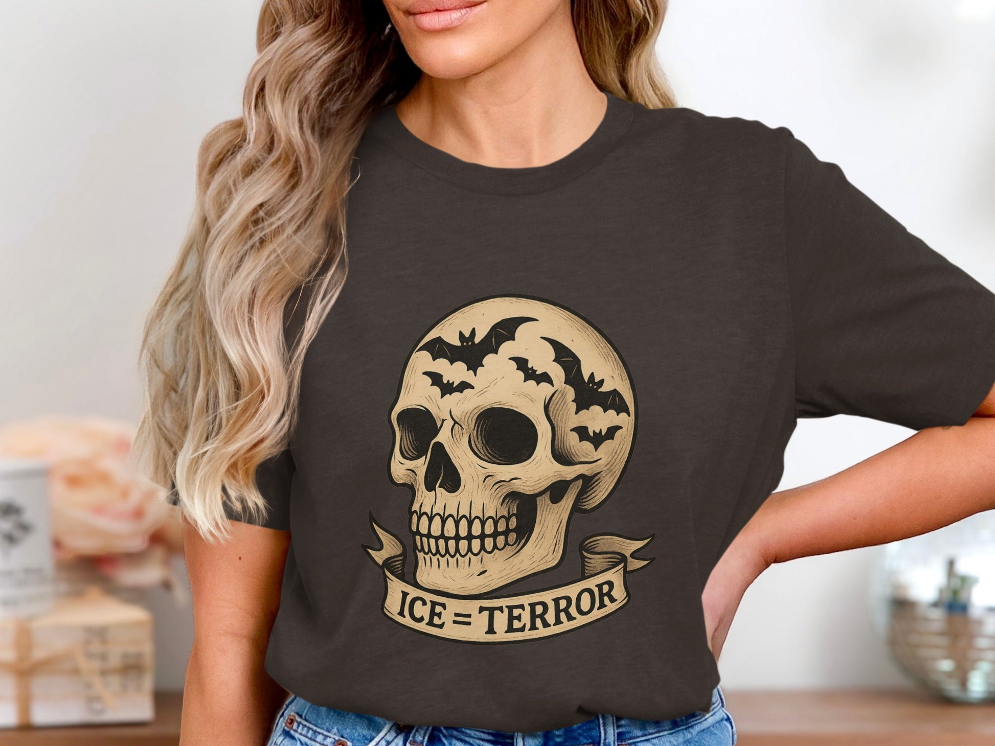 Ice = Terror Skull Design T-Shirt product type