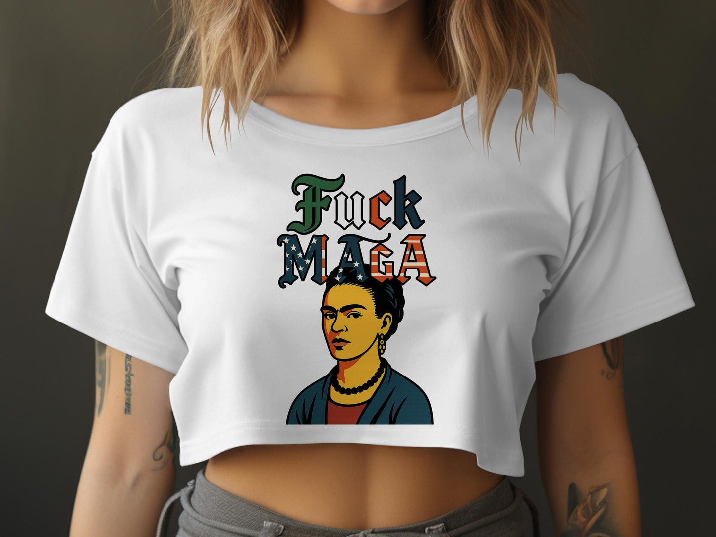 Feminist Statement Graphic Crop Top product