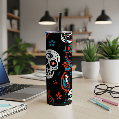 Vibrant Sugar Skull Design Insulated Tumbler product type