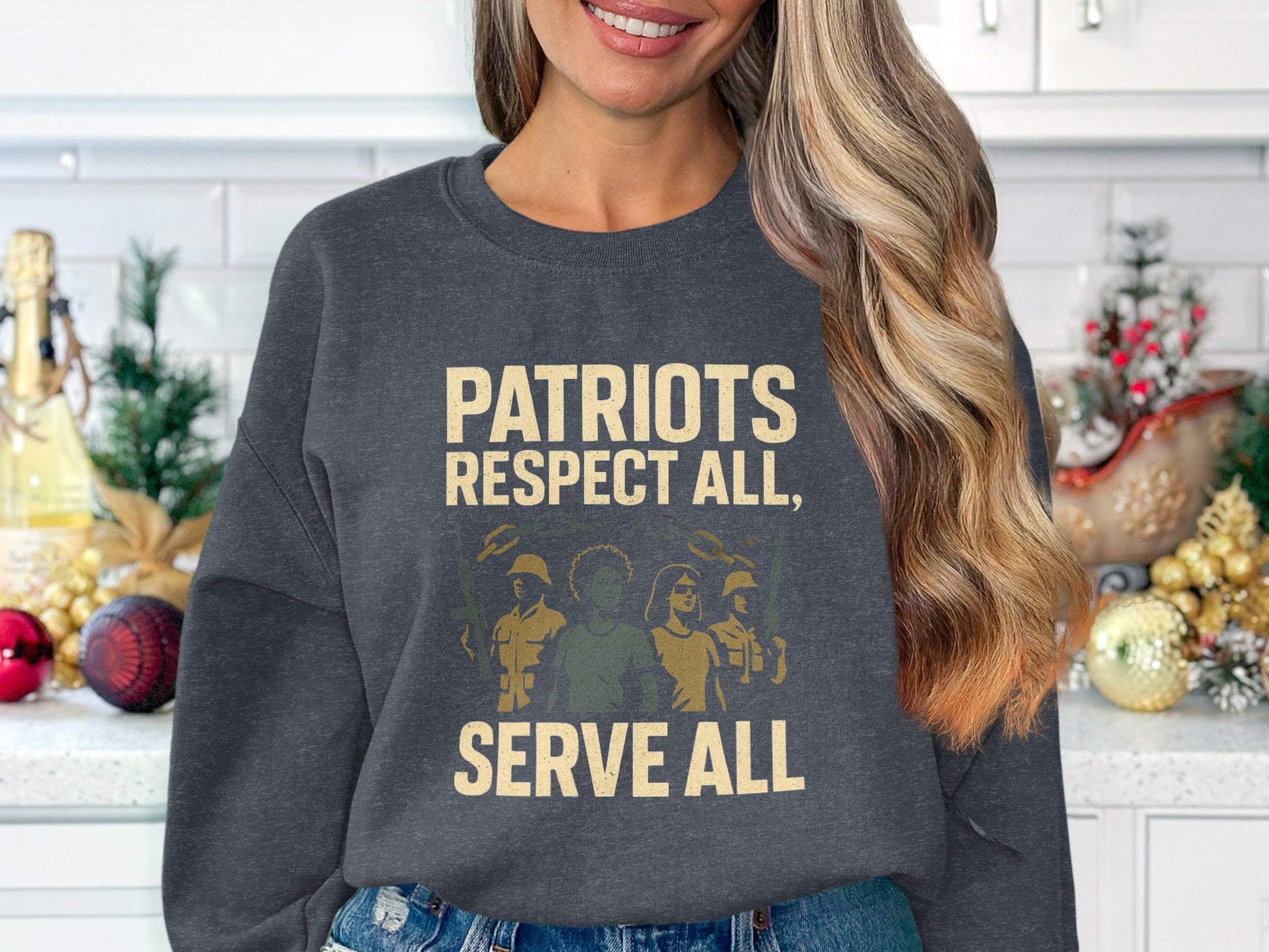Patriots Respect All Serve All Sweatshirt product